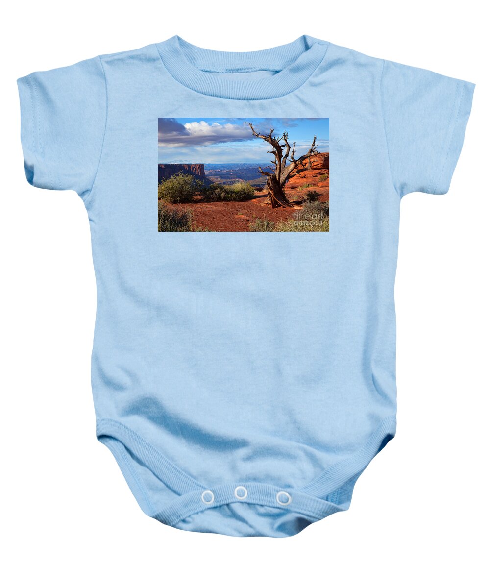 Canyonlands Baby Onesie featuring the photograph The Watchman by Jim Garrison