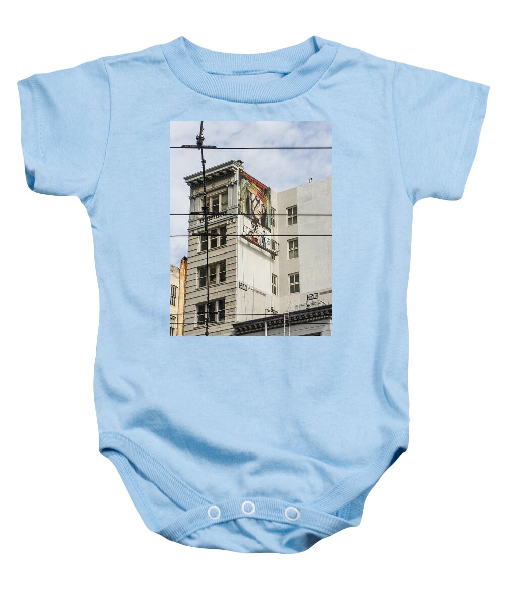 Sf Moma Baby Onesie featuring the photograph There goes Johnny by Weir Here And There
