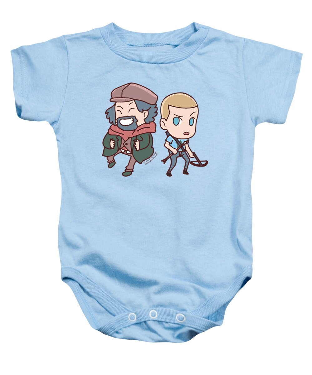  Baby Onesie featuring the digital art Valiant - Aa Chibi by Brand A