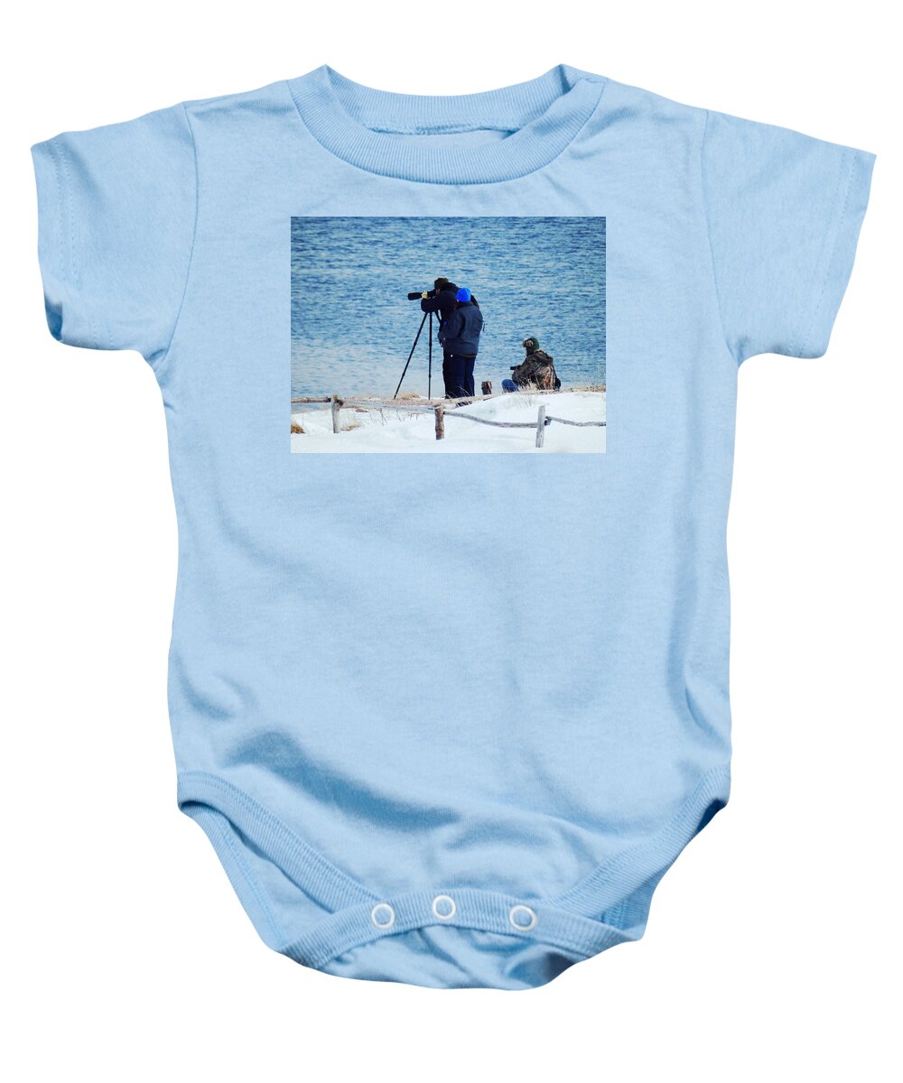 Waiting Baby Onesie featuring the photograph Waiting For That Moment by Zinvolle Art
