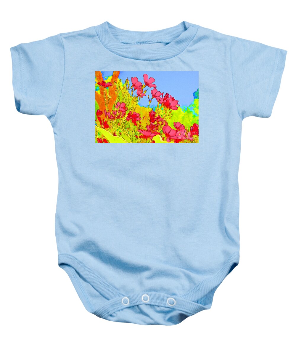 Daisy Baby Onesie featuring the photograph Wild flowers in bloom by Julie Lueders 