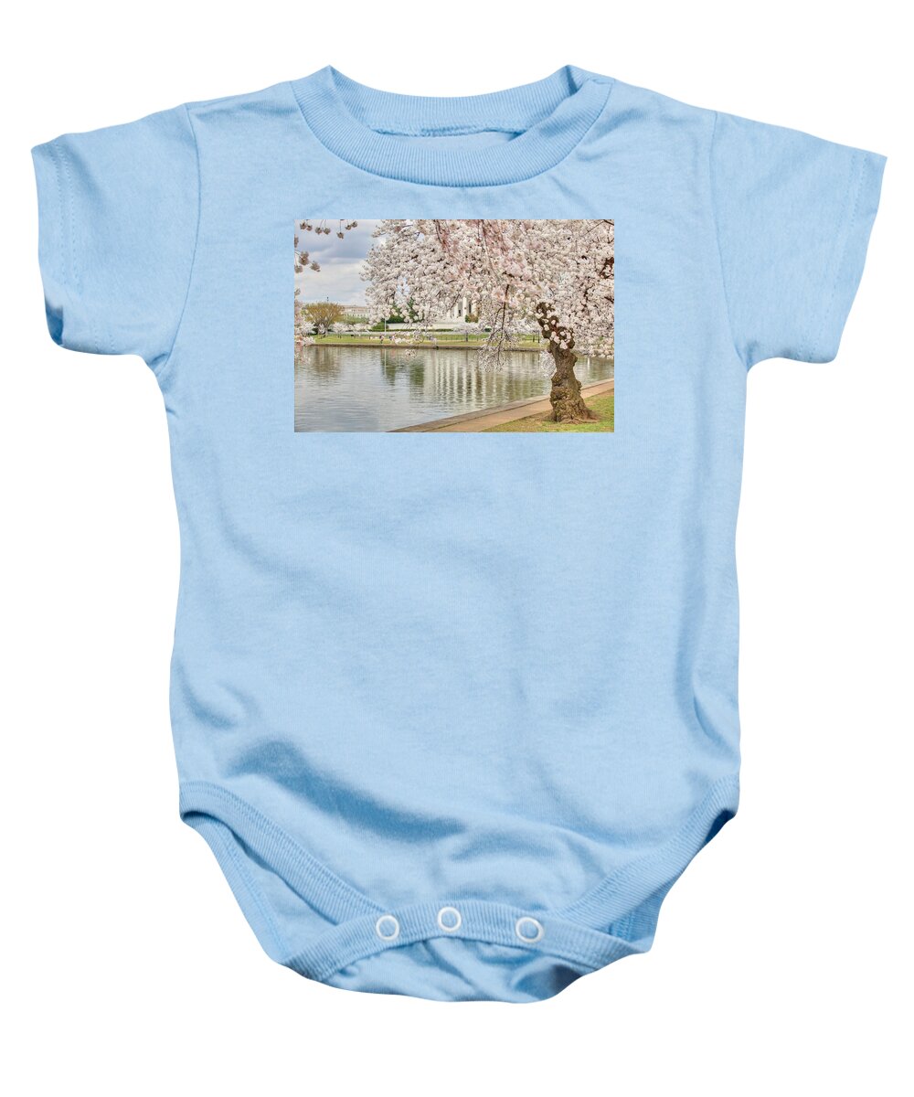 Metro Baby Onesie featuring the photograph Cherry Blossoms Washington DC 6 by Metro DC Photography