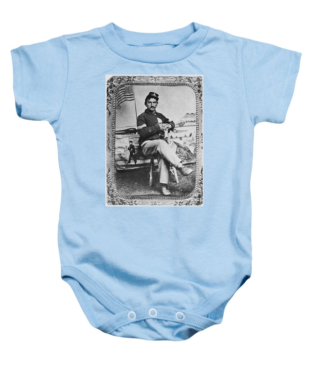 1860s Baby Onesie featuring the photograph George W. Whitman by Granger