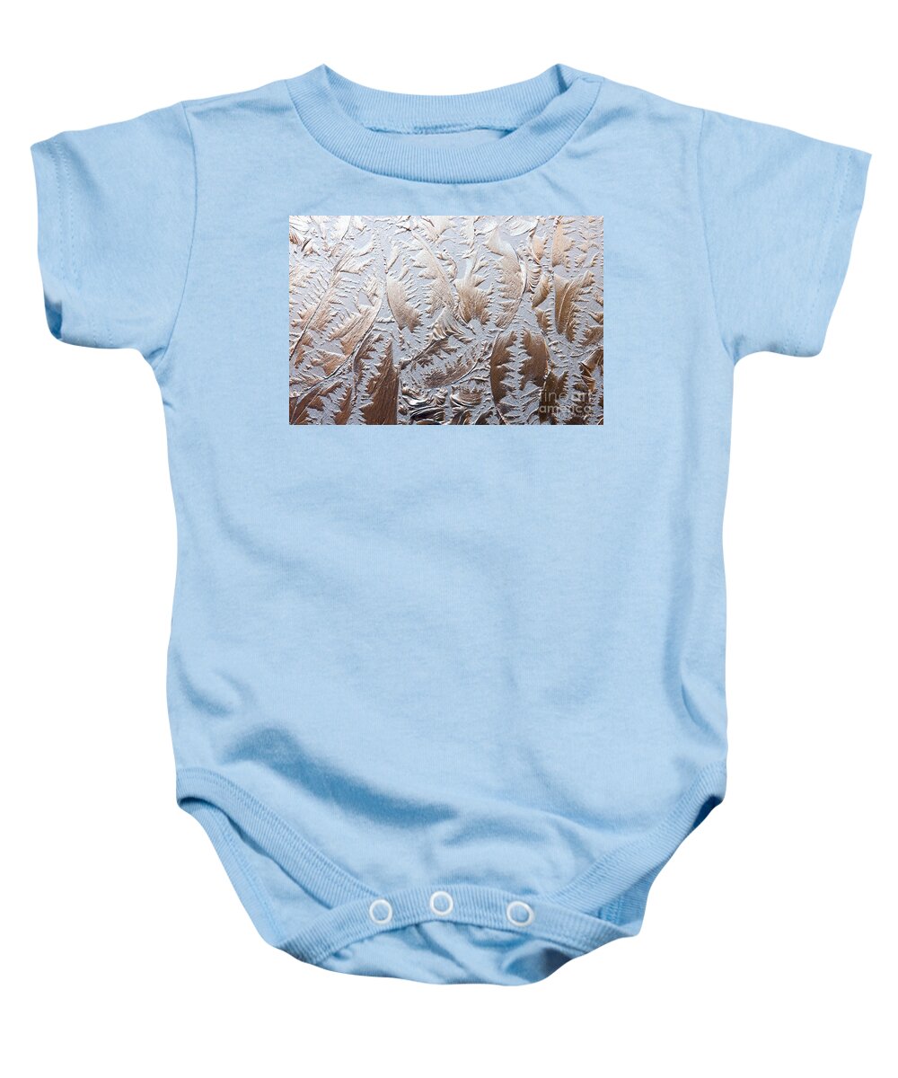 Abstract Baby Onesie featuring the photograph Glass Designs by Todd Blanchard