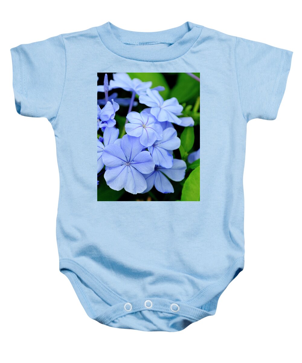 Flower Baby Onesie featuring the photograph Imperial Blue by Bill Dodsworth