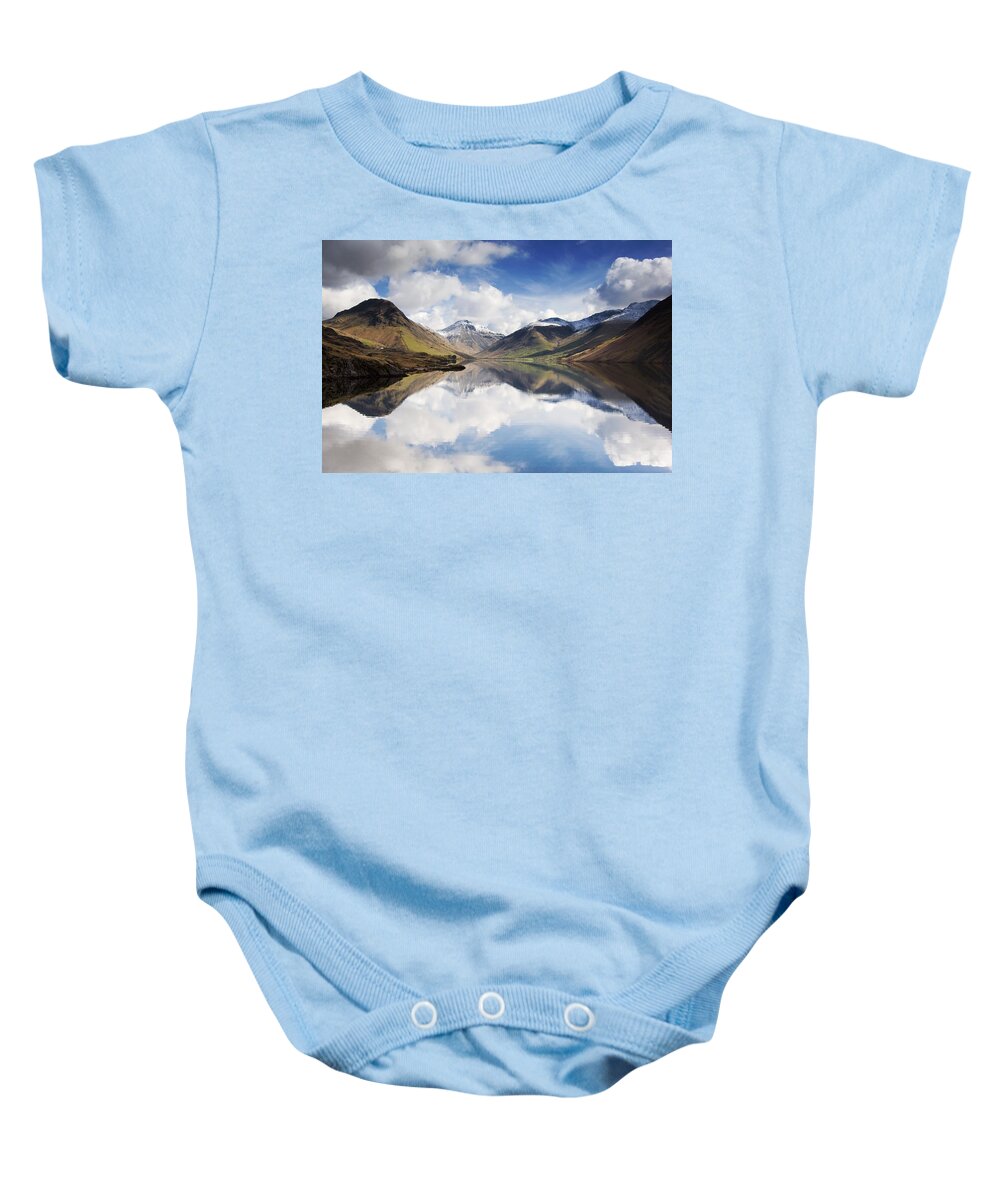 Cumbria Baby Onesie featuring the photograph Mountains And Lake, Lake District by John Short