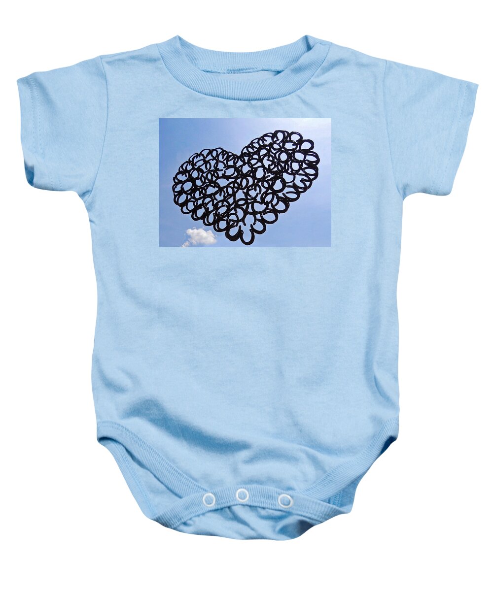 Herz Baby Onesie featuring the photograph My Magical Heart ... by Juergen Weiss