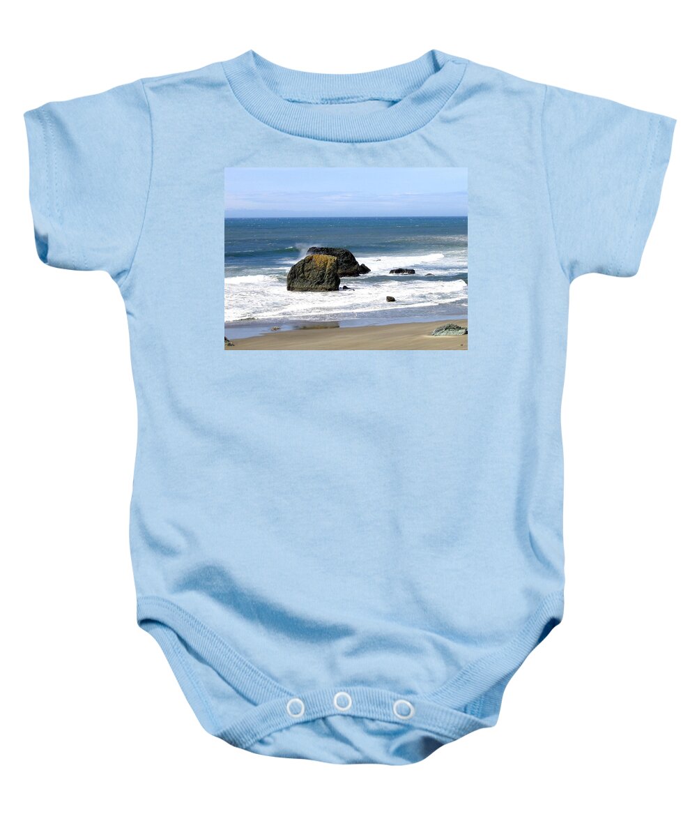 Sand And Sea Baby Onesie featuring the photograph Sand And Sea 19 by Will Borden