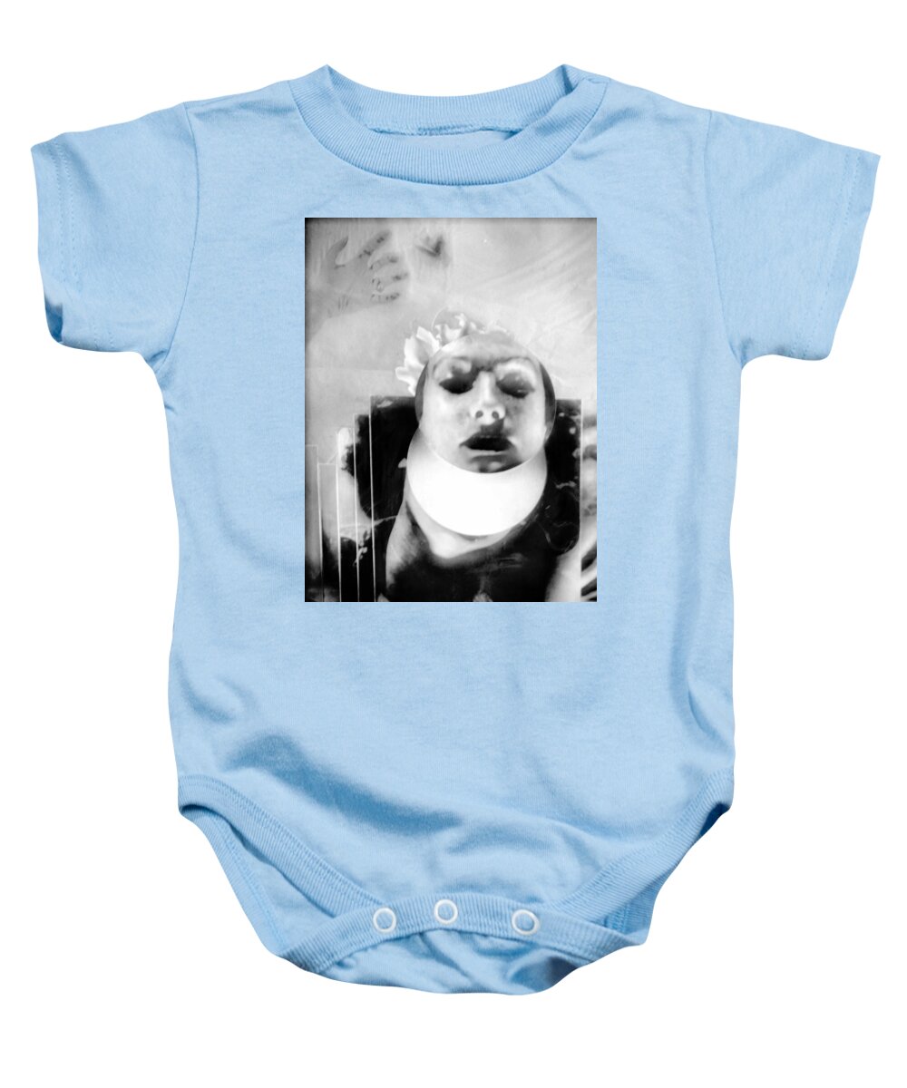 Person Baby Onesie featuring the mixed media Think of Things To Come by Rory Siegel