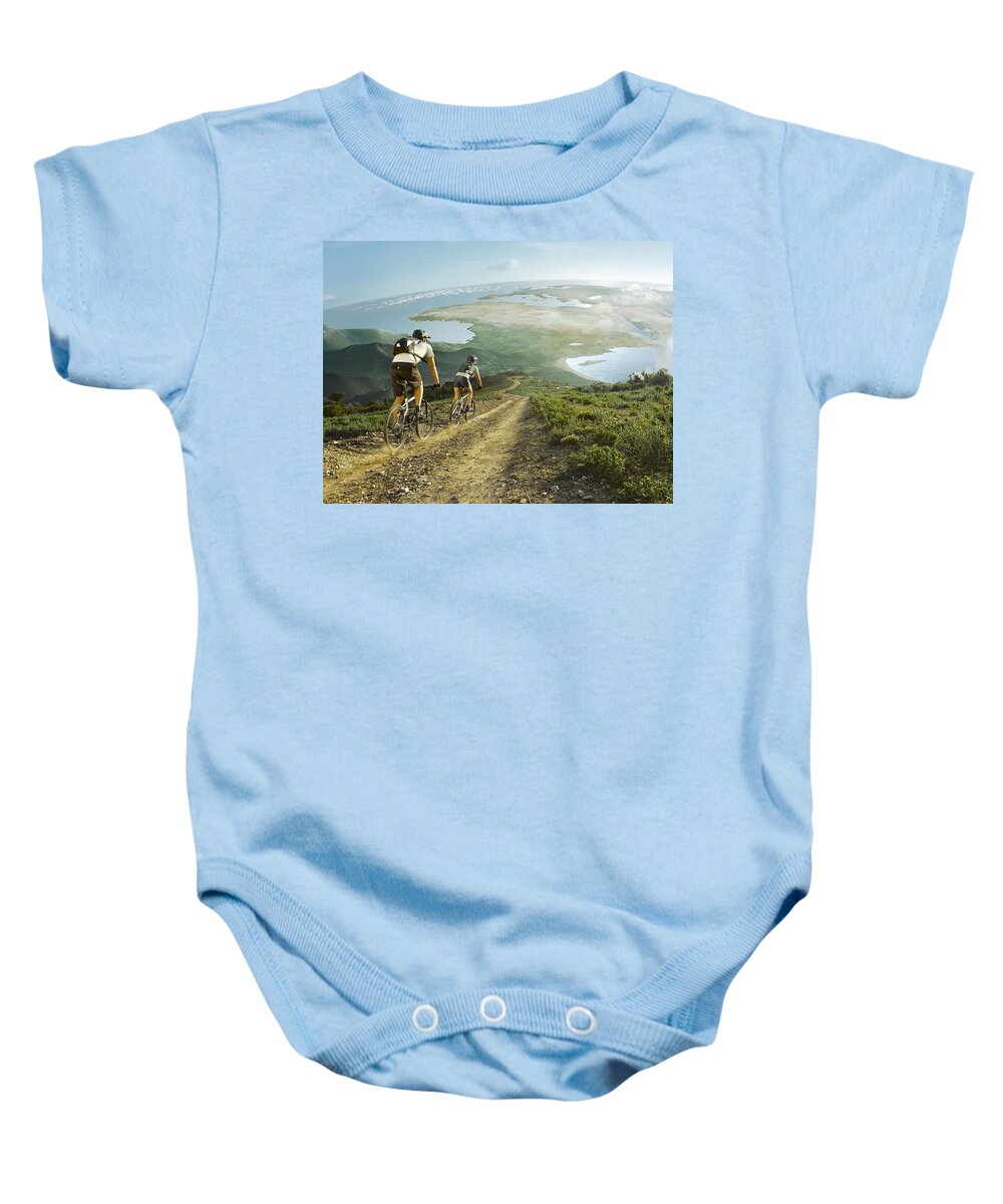 Bicycle Baby Onesie featuring the photograph Bicycle #1 by Mariel Mcmeeking