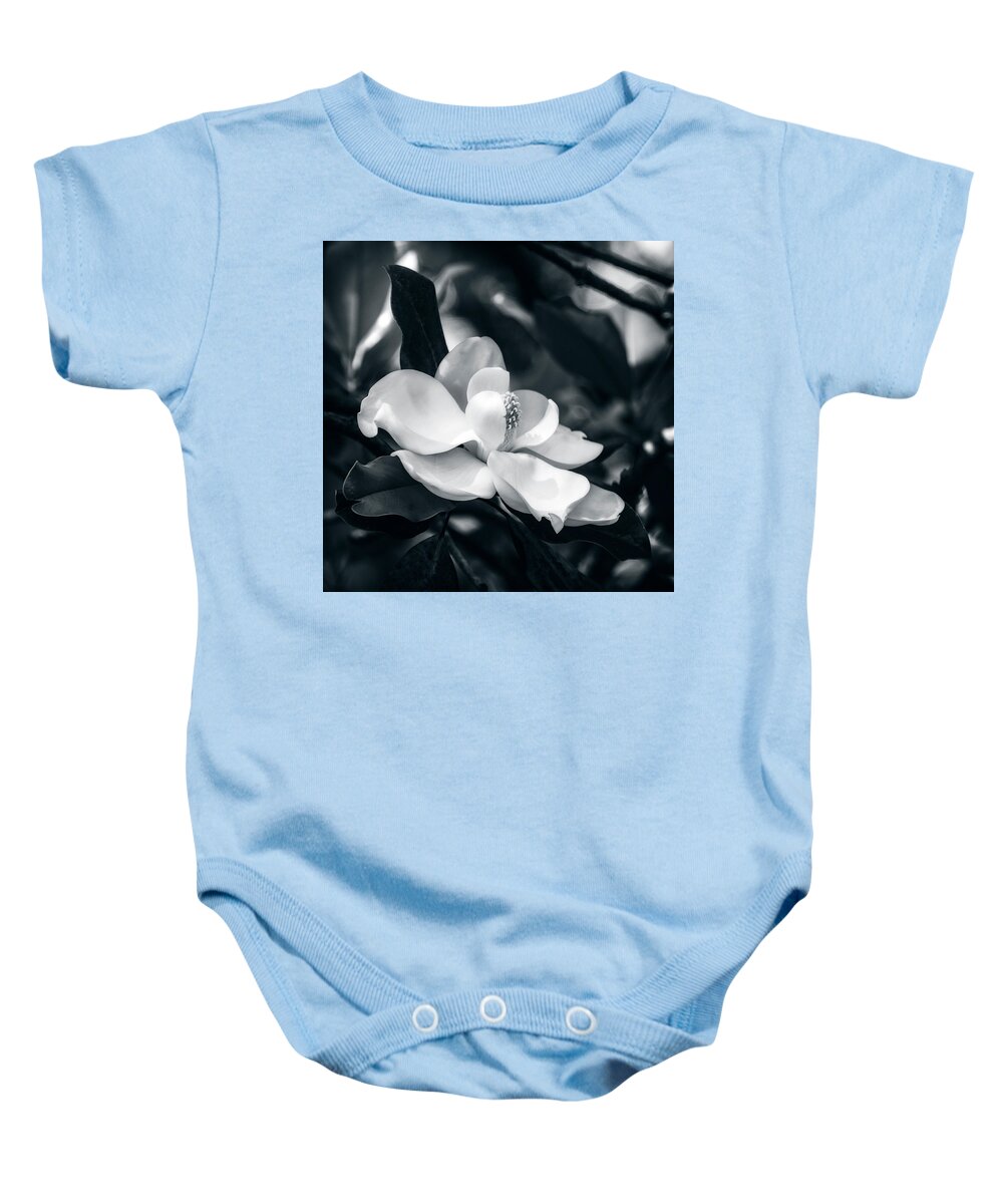 Magnolia Baby Onesie featuring the photograph Magnolia Blossom #2 by Sandra Selle Rodriguez
