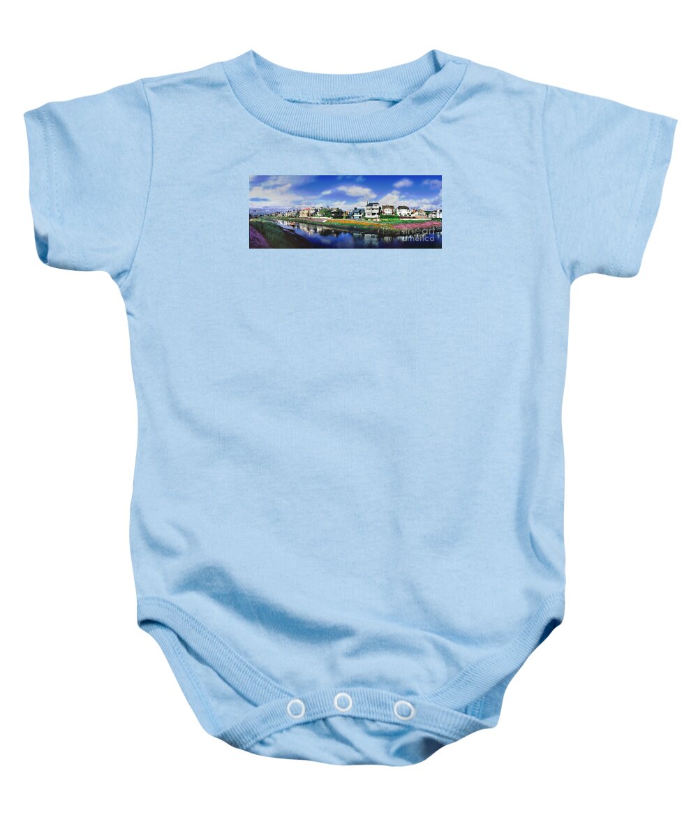 Marina Peninsula Baby Onesie featuring the photograph Marina Peninsula Grand Canal #2 by David Zanzinger