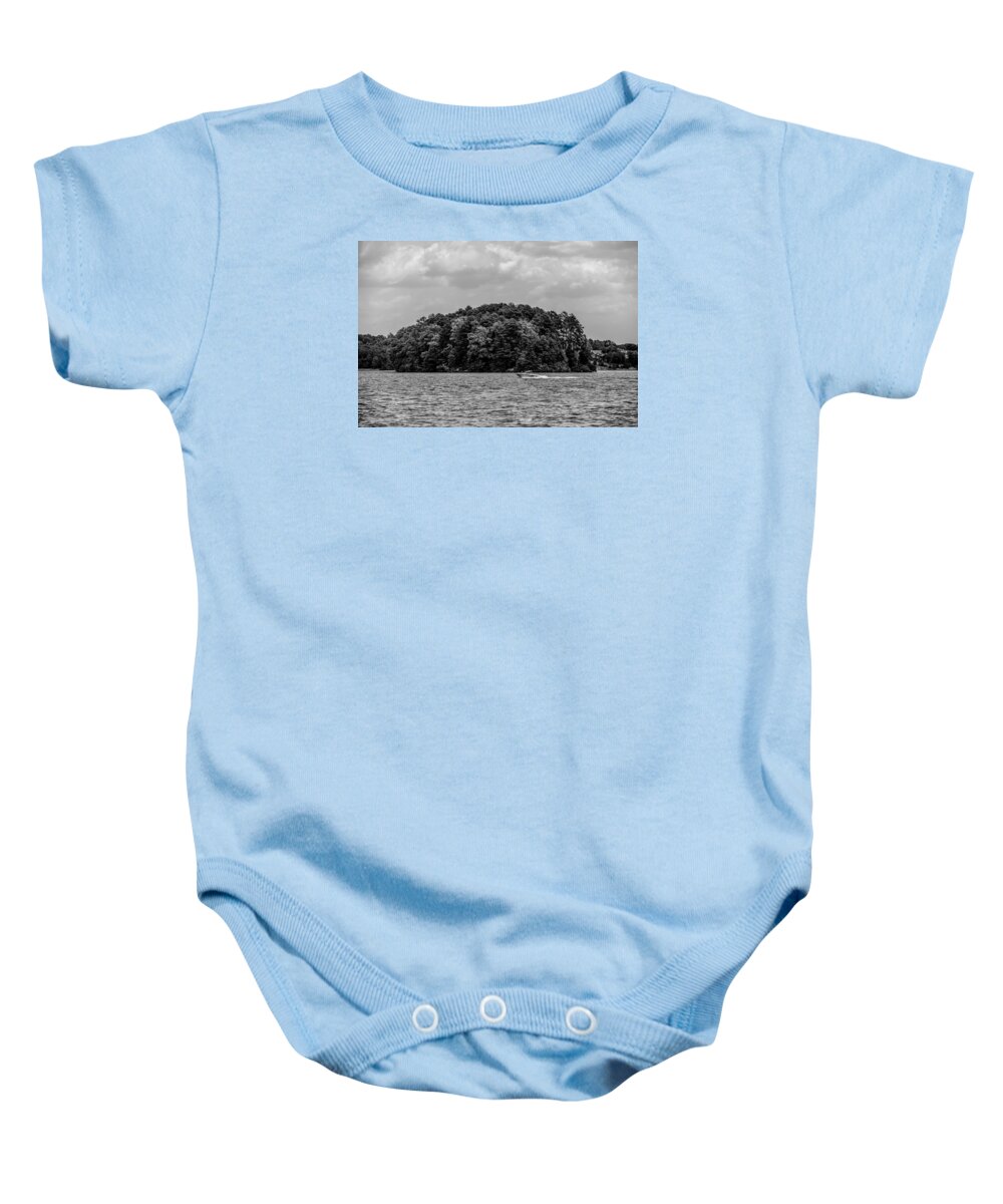 Toxaway Baby Onesie featuring the photograph Relaxing On Lake Keowee In South Carolina by Alex Grichenko