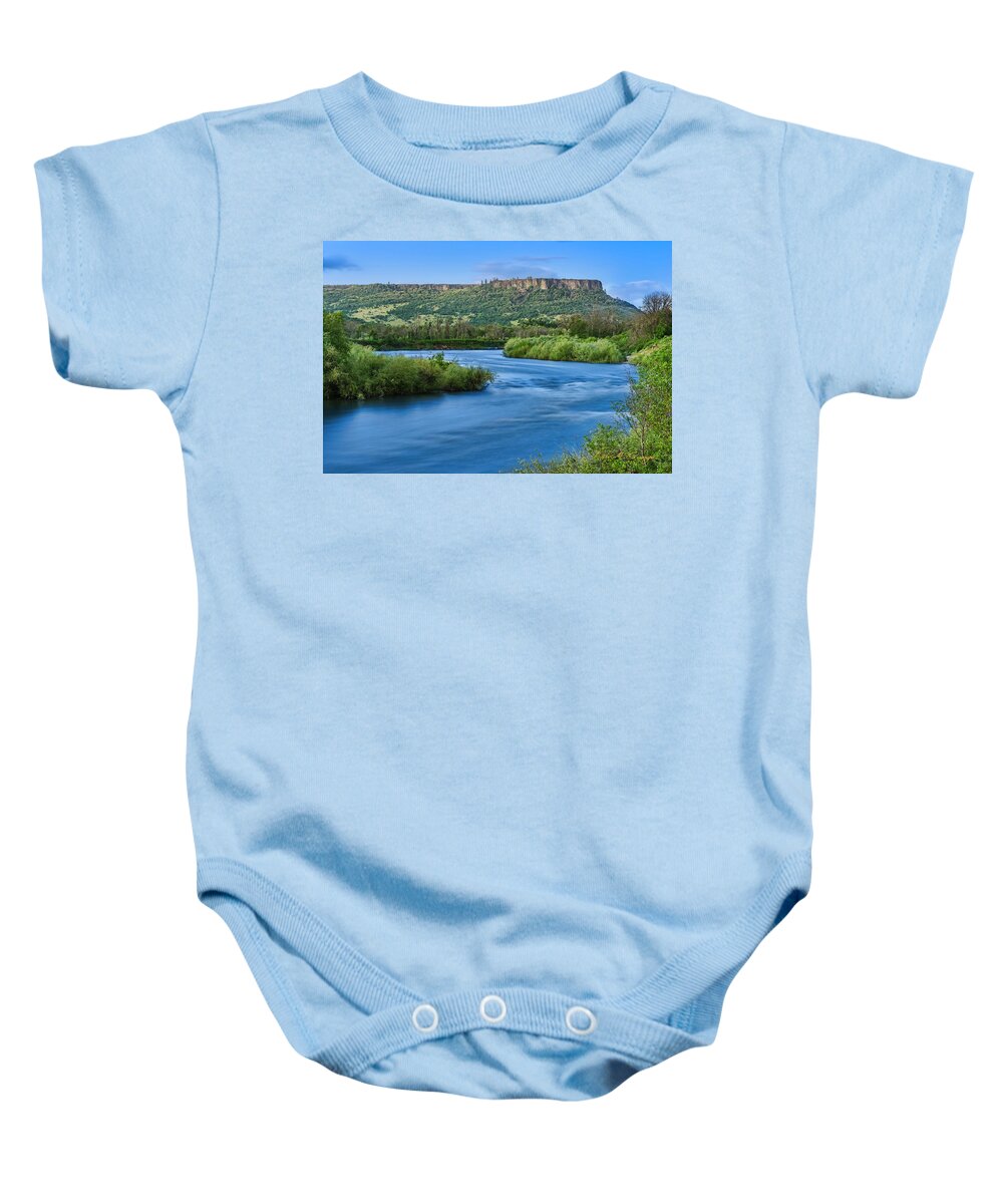 Rogue River Baby Onesie featuring the photograph Rolling Along #1 by Dan McGeorge