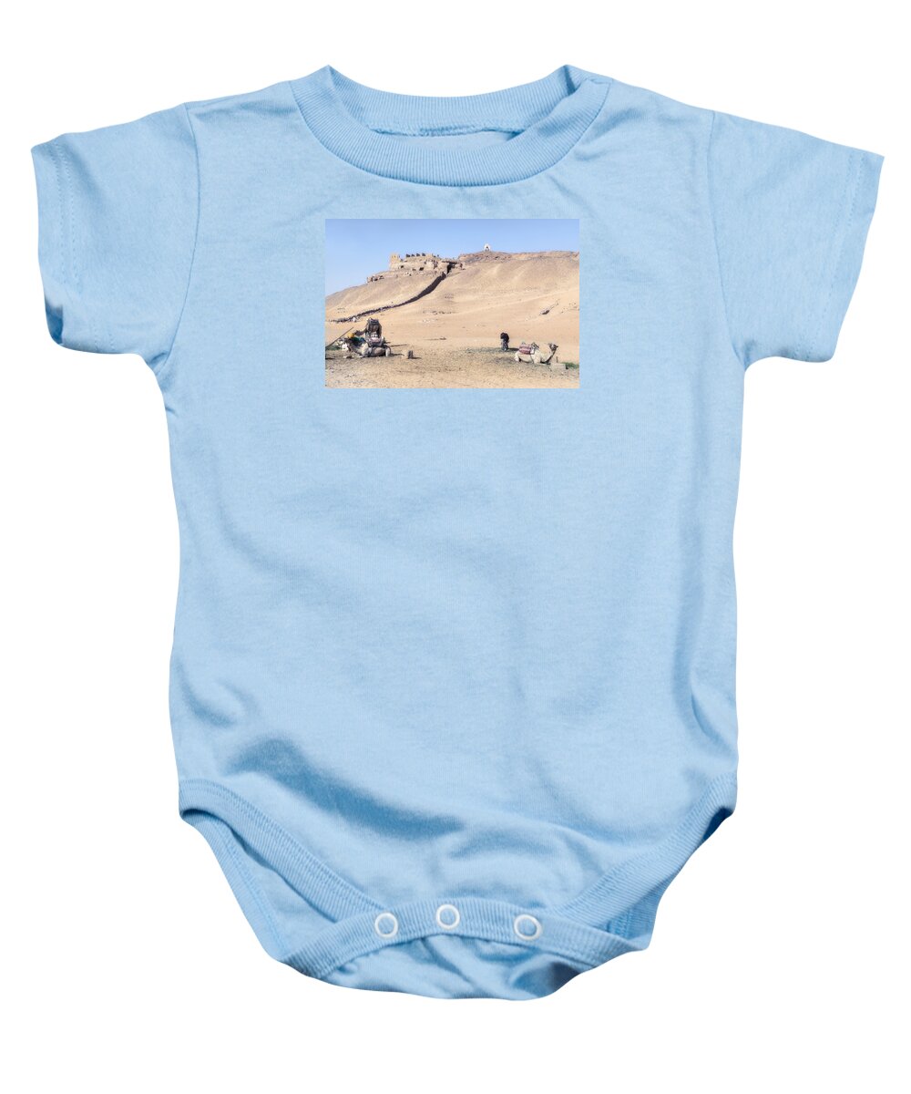 Tombs Of The Nobles Baby Onesie featuring the photograph Tombs of the Nobles - Egypt #1 by Joana Kruse