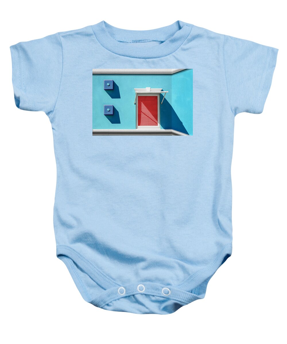 11 O'clock Shadow Baby Onesie featuring the photograph 11 O'Clock Shadow by Paul Wear
