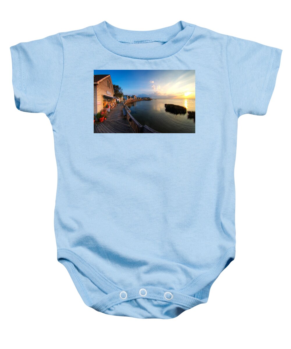 Sunset Baby Onesie featuring the photograph Sunset #11 by Mariel Mcmeeking