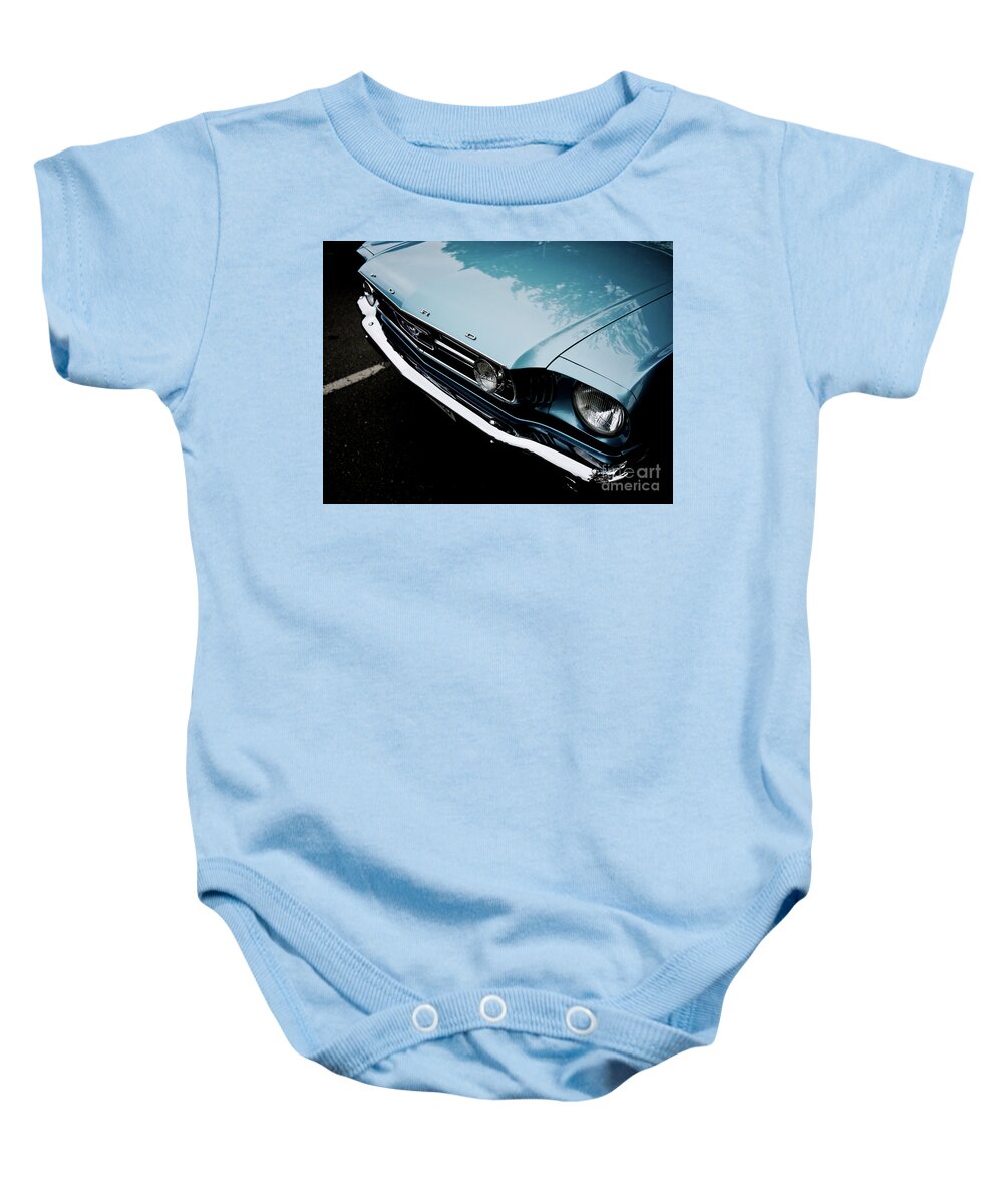 1966 Baby Onesie featuring the photograph 1966 Ford Mustang by M G Whittingham