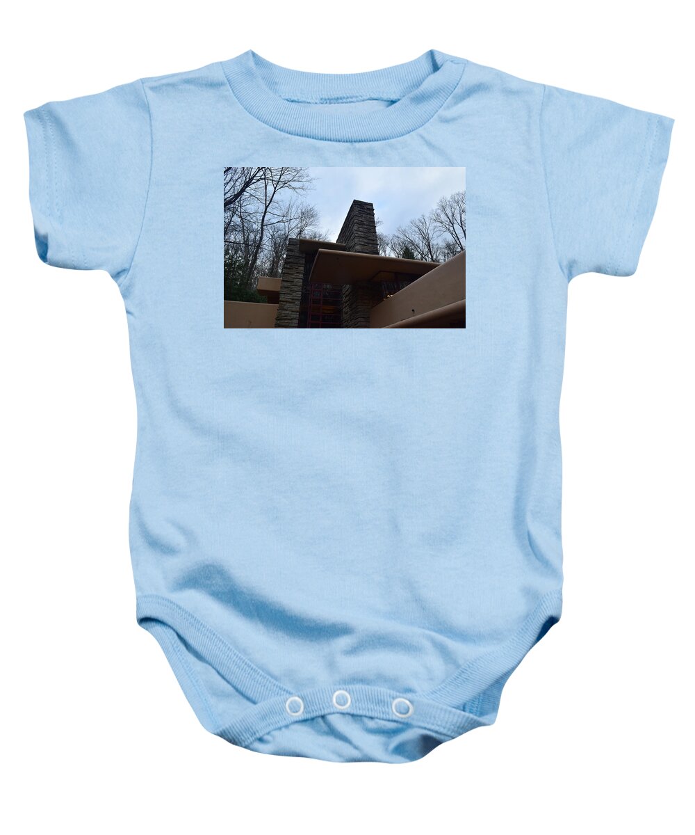 Falling Water Baby Onesie featuring the photograph Fallingwater #2 by Curtis Krusie