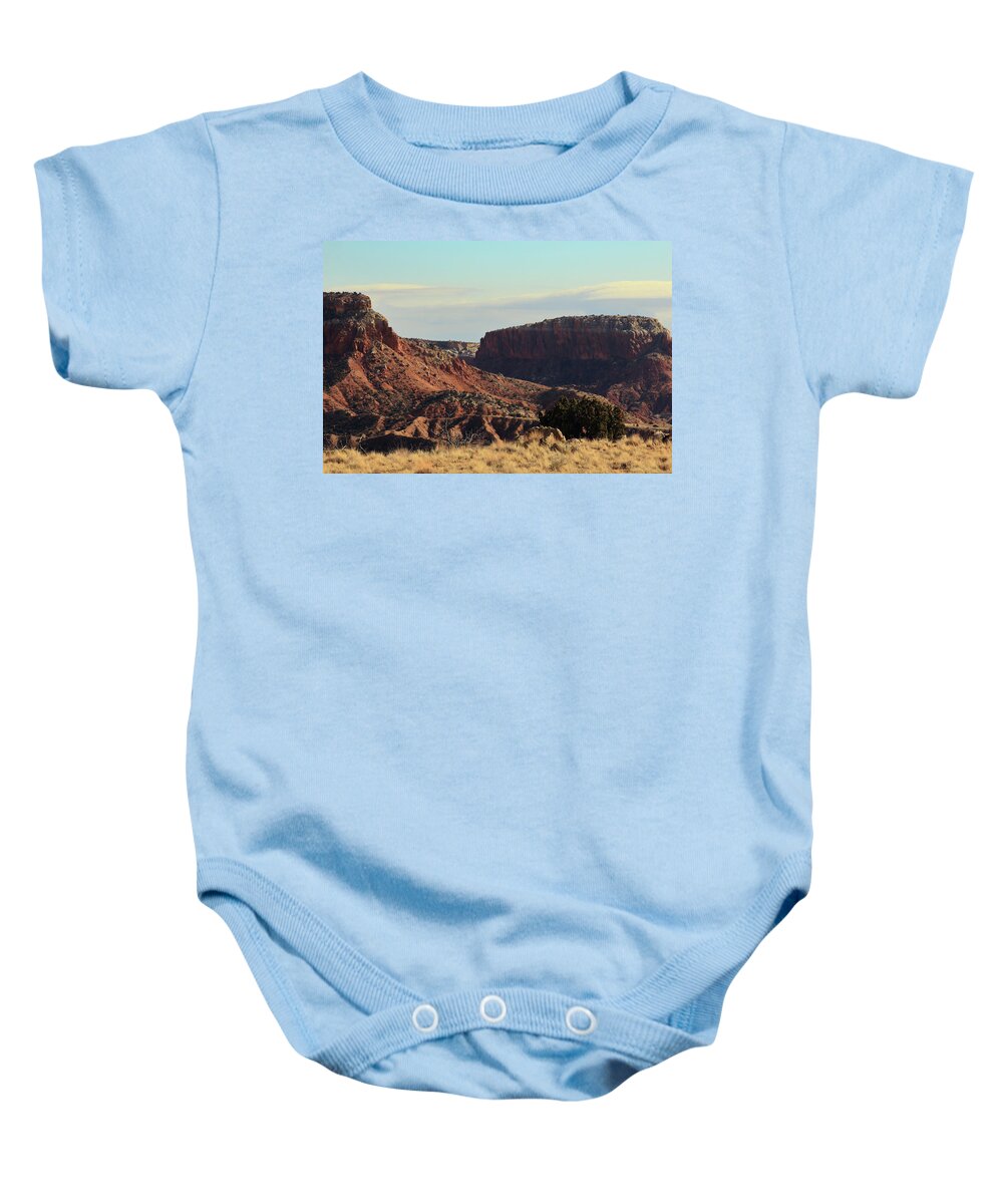 Ghost Ranch Baby Onesie featuring the photograph Ghost Ranch #2 by David Diaz