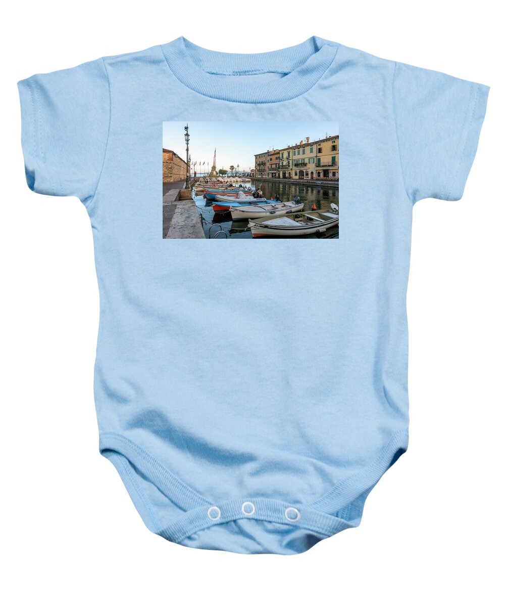 Lazise Baby Onesie featuring the photograph Lazise - Italy #2 by Joana Kruse