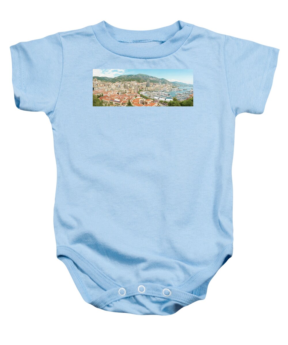 City Baby Onesie featuring the photograph Monte Carlo Cityscape #2 by Marek Poplawski
