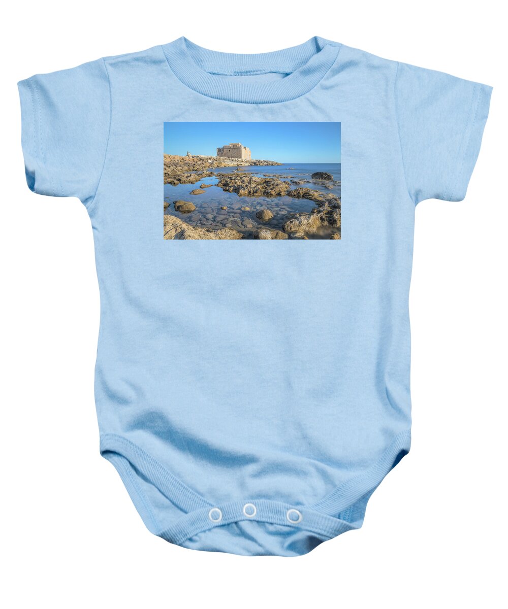 Paphos Castle Baby Onesie featuring the photograph Paphos - Cyprus #2 by Joana Kruse