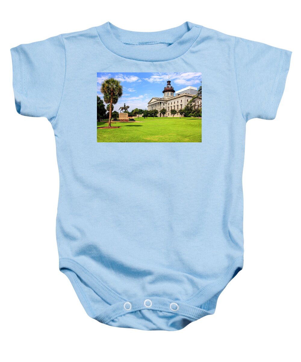 South Carolina Baby Onesie featuring the photograph State Capitol Building SC #2 by Chris Smith