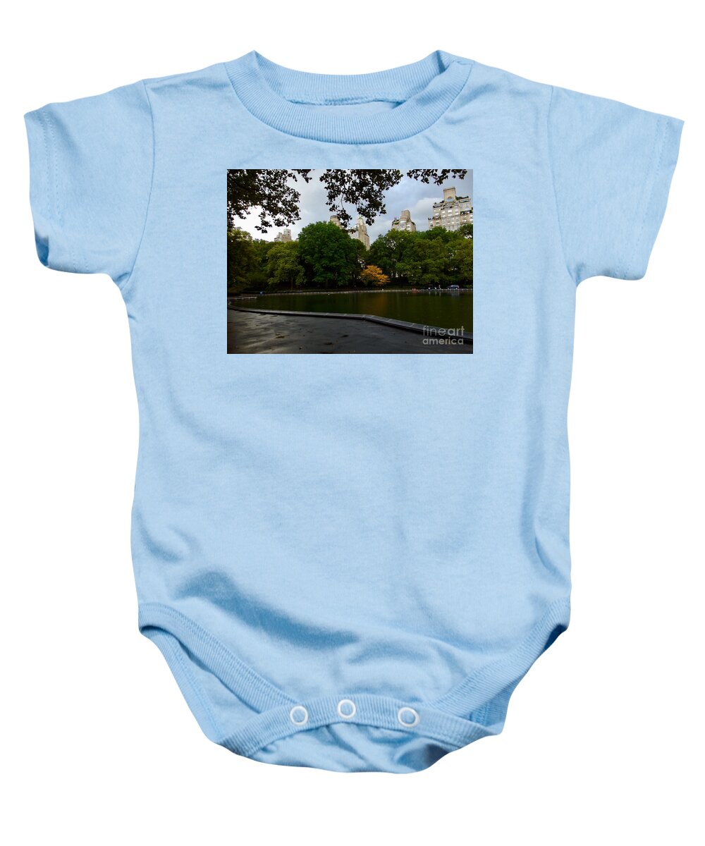 Nyc Baby Onesie featuring the photograph In the Park by Dennis Richardson