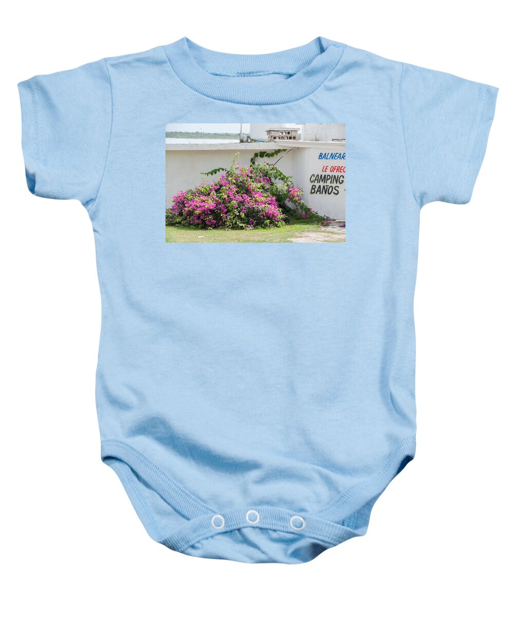 Mexico Quintana Roo Baby Onesie featuring the digital art Bacalar #3 by Carol Ailles