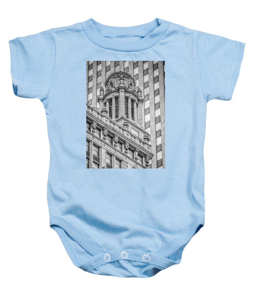 35 East Wacker Drive Baby Onesie featuring the photograph 35 East Wacker Drive by Jerry Fornarotto