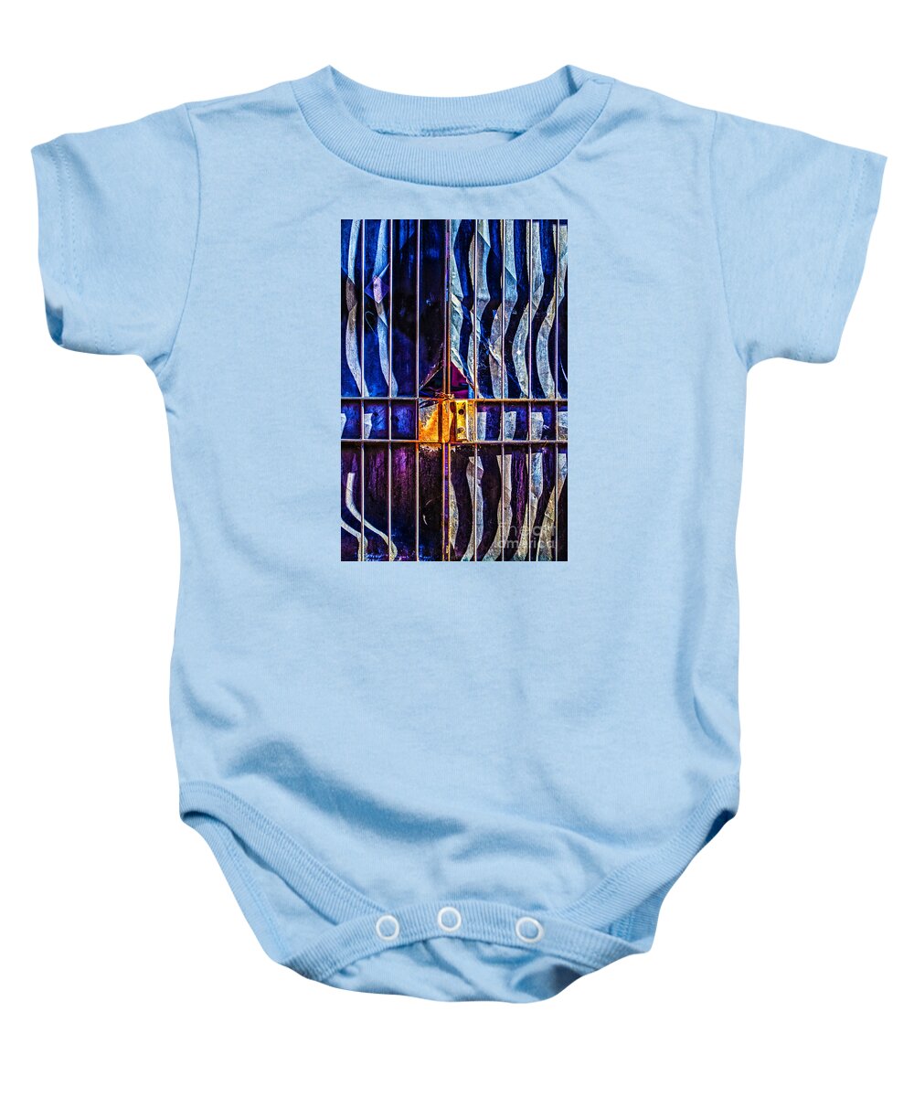 Abstract Baby Onesie featuring the photograph Abstraction In waves by Frances Ann Hattier