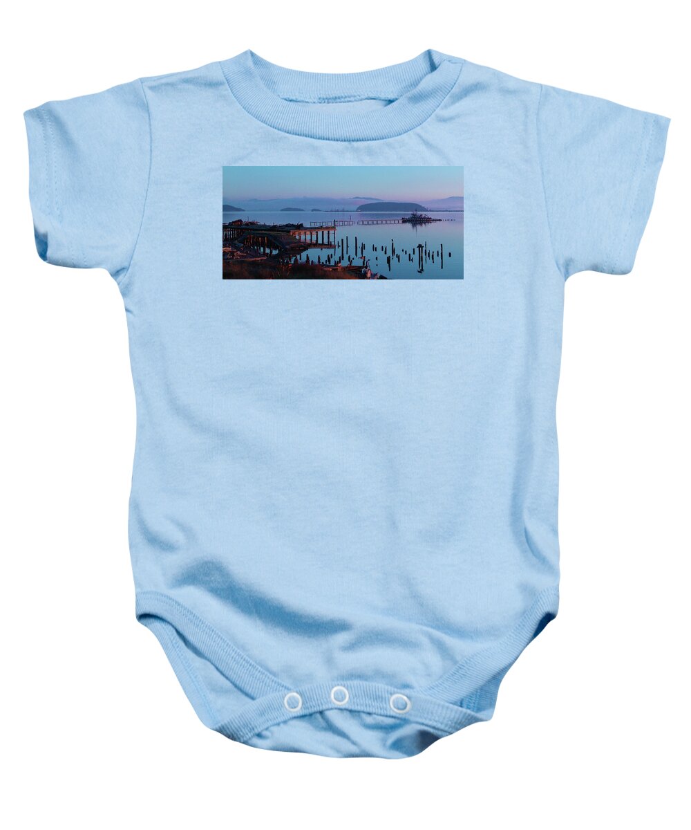 Tug Baby Onesie featuring the photograph Almost Home by Tim Dussault