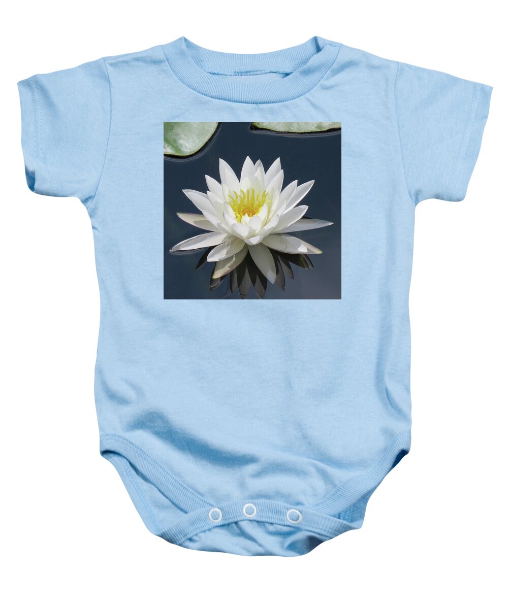 Water Lily Baby Onesie featuring the photograph Almost Perfect by Rosalie Scanlon