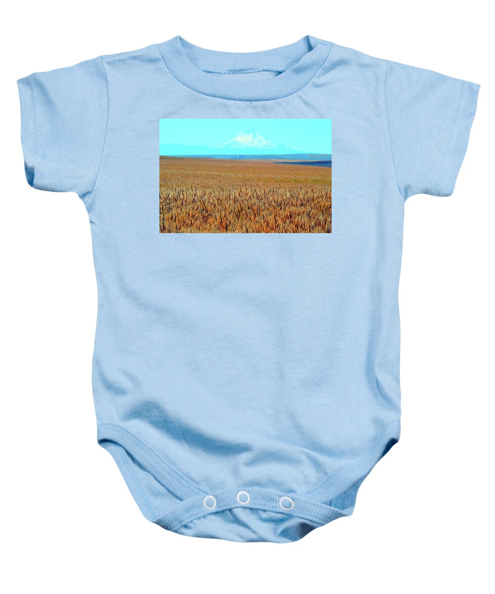 Beautiful Baby Onesie featuring the photograph Amber Waves of Grain by Brian O'Kelly