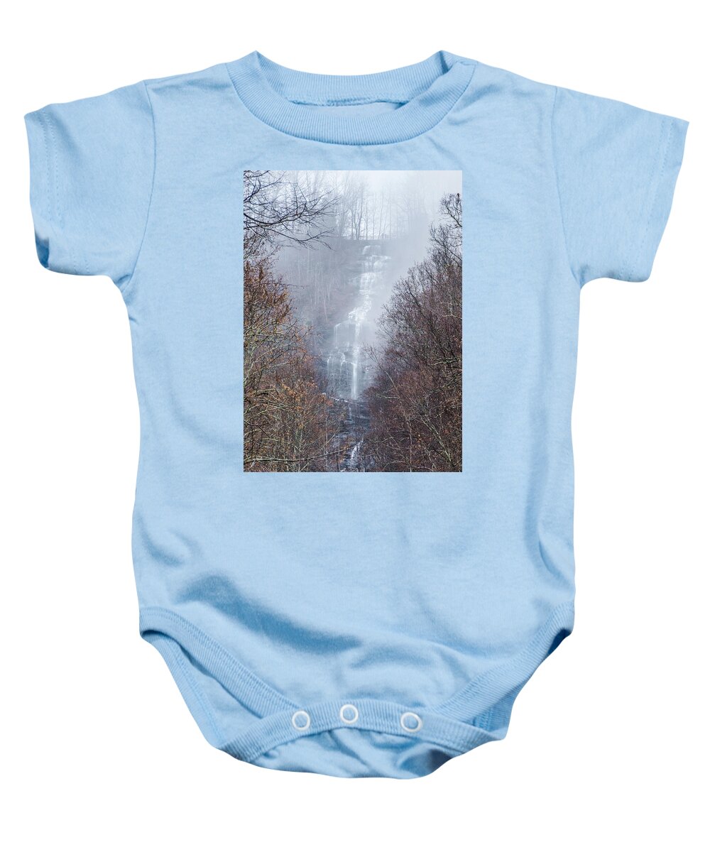 Georgia Baby Onesie featuring the photograph Amicalola Falls by Andrea Anderegg