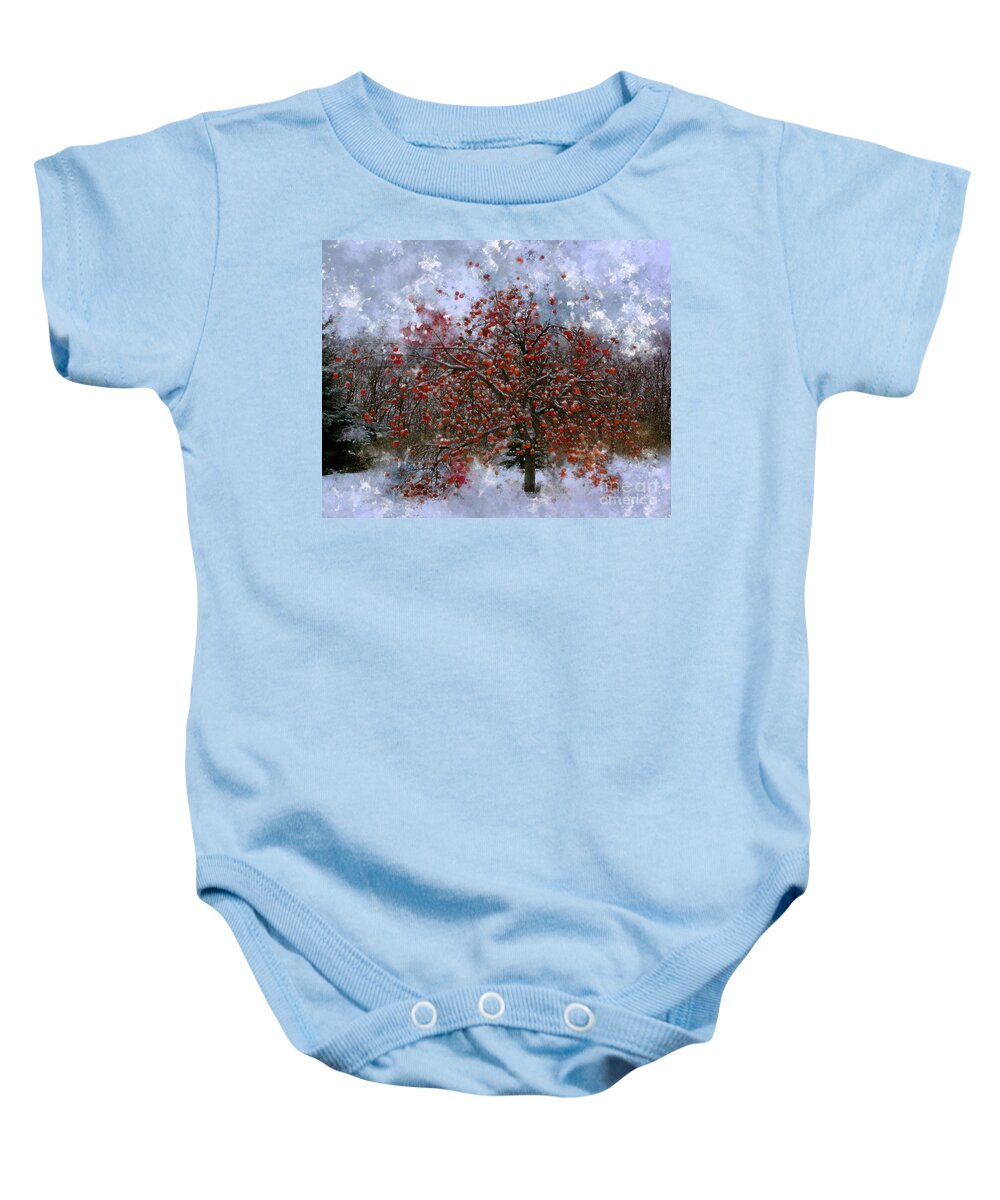 Apple Tree Baby Onesie featuring the photograph An Apple of a Day by Julie Lueders 