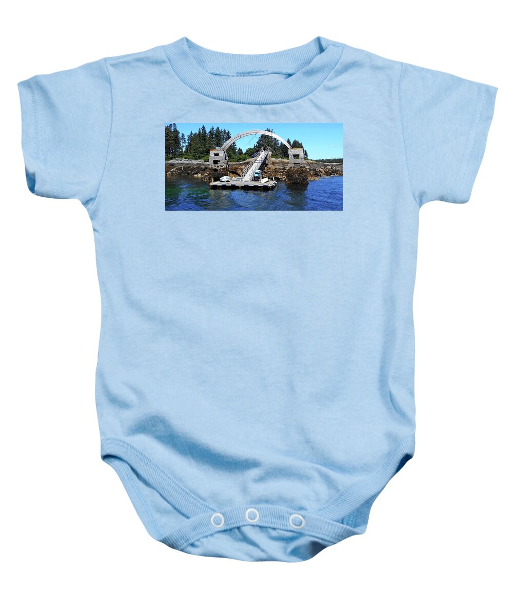 Bar Harbor Baby Onesie featuring the photograph Bar Harbor 2 by Ron Kandt