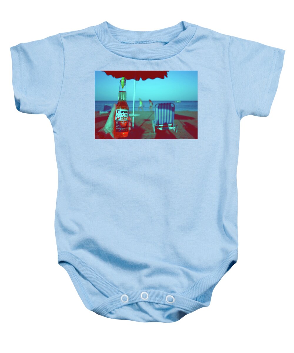 Beach Baby Onesie featuring the photograph Beach Time by La Dolce Vita