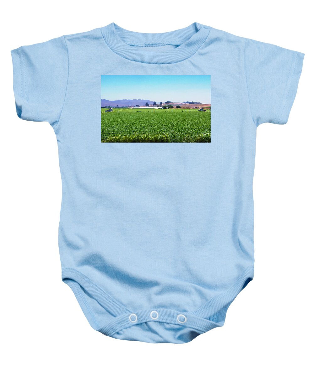 Fields Baby Onesie featuring the photograph Big Agriculture by Joseph Hollingsworth