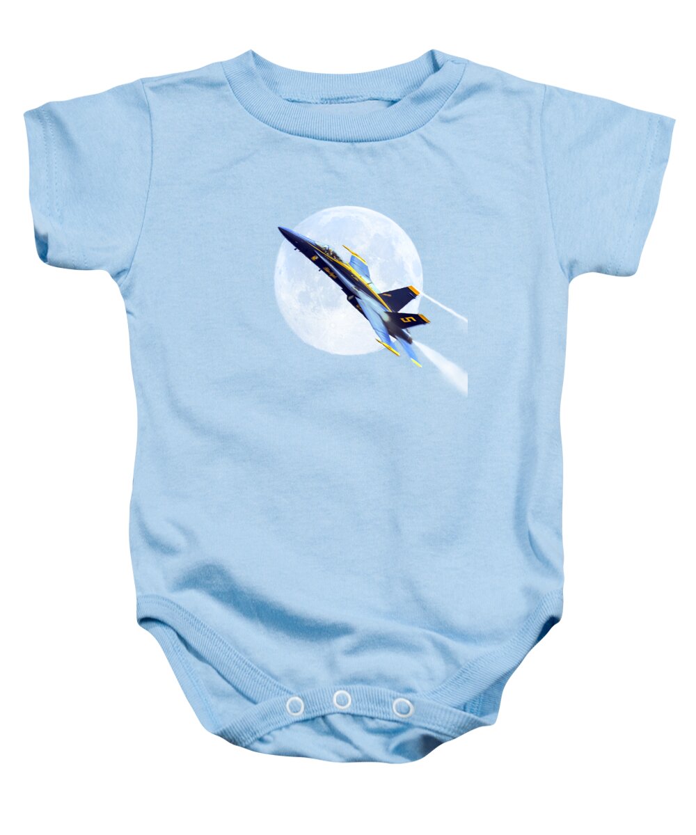 2d Baby Onesie featuring the photograph Blue Angel For T-Shirt by Brian Wallace