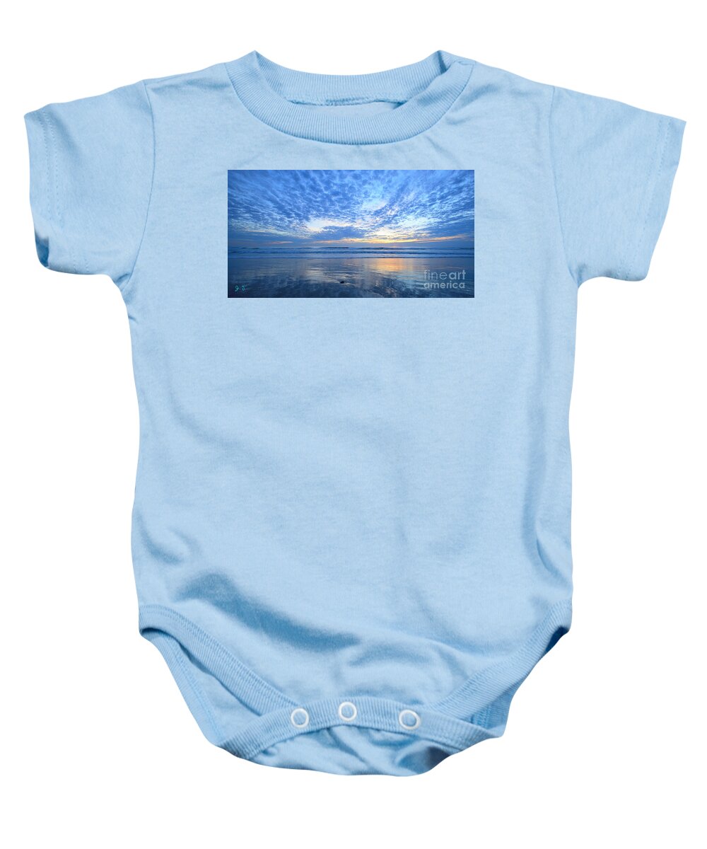 Landscapes Baby Onesie featuring the photograph Beach Home Blues by John F Tsumas