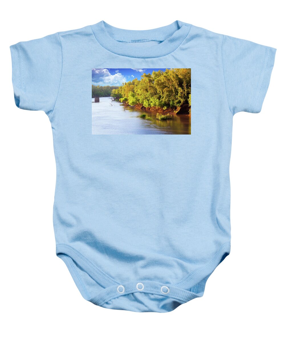 Nature Baby Onesie featuring the photograph Brazos River by Judy Wright Lott