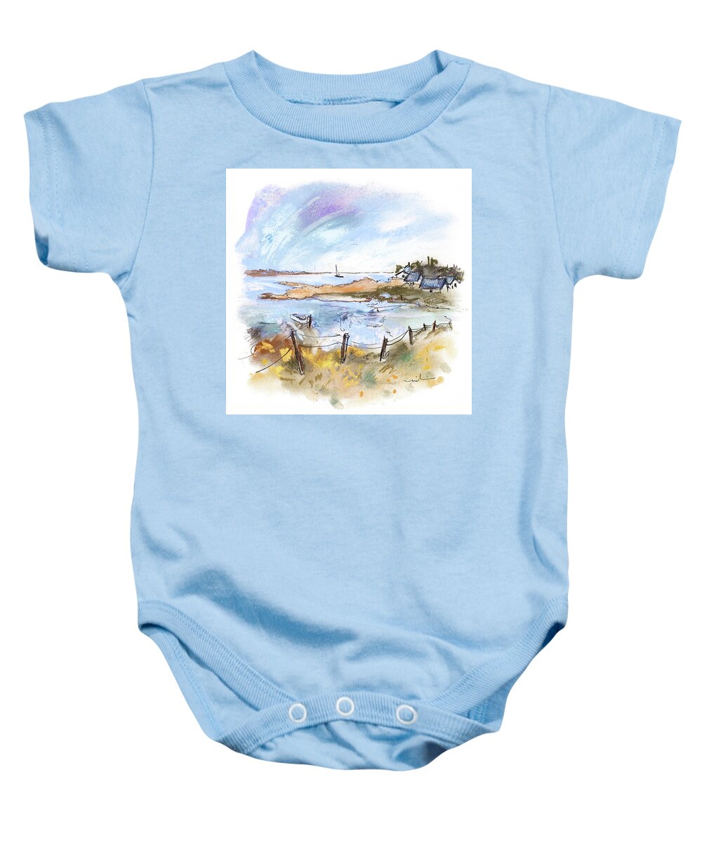 Travel Baby Onesie featuring the painting Brittany 02 by Miki De Goodaboom
