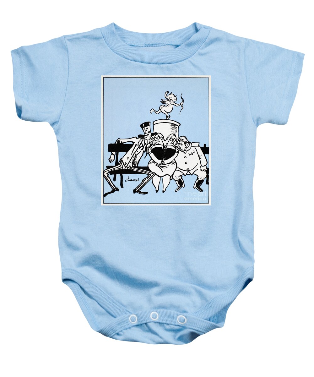 1949 Baby Onesie featuring the photograph Cartoon: Germany Divided by Granger
