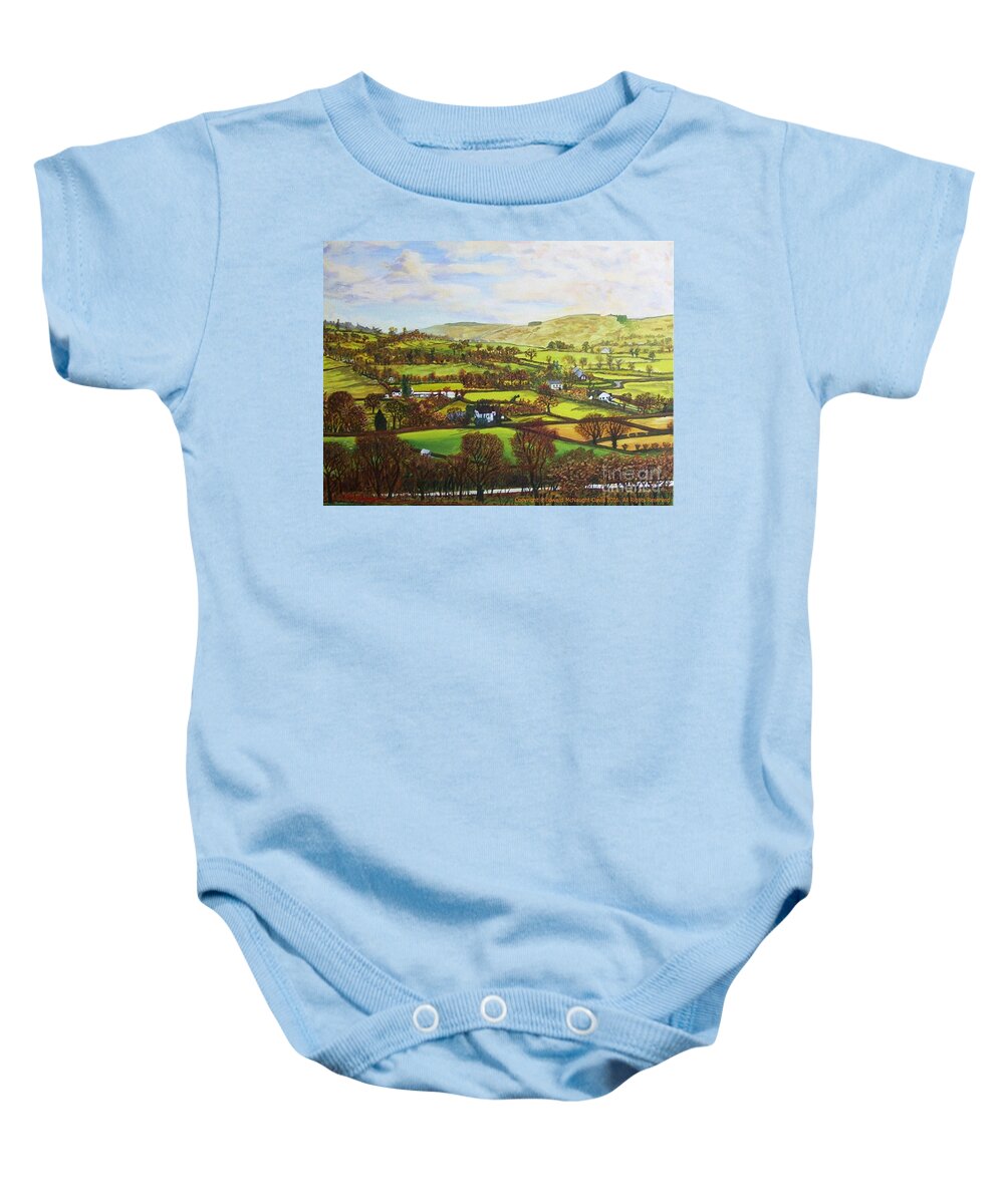Cellan Lampeter Countryside View Painting Baby Onesie featuring the painting Cellan Lampeter Countryside View Painting by Edward McNaught-Davis