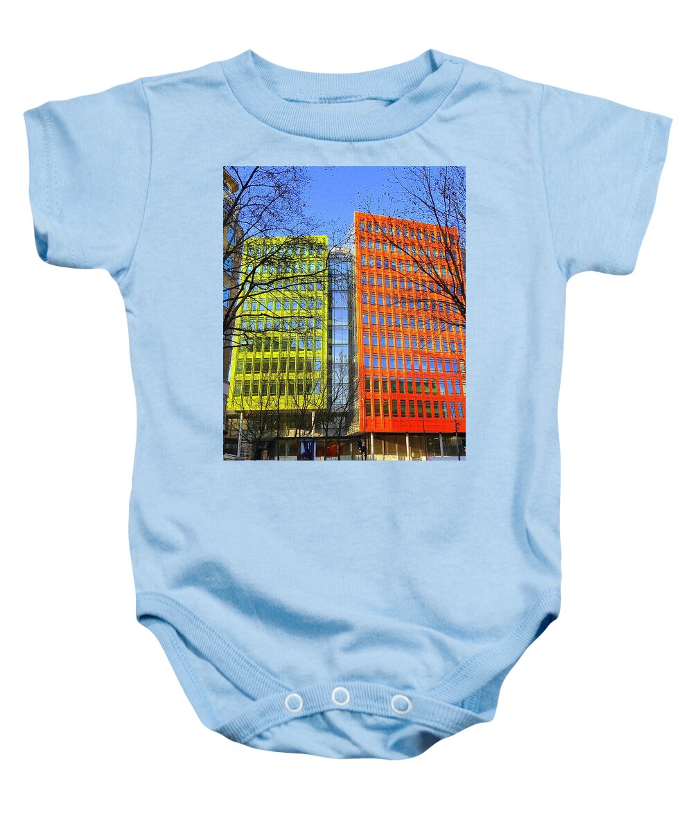 Central Saint Giles Baby Onesie featuring the photograph Central Saint Giles 1 by Gordon James