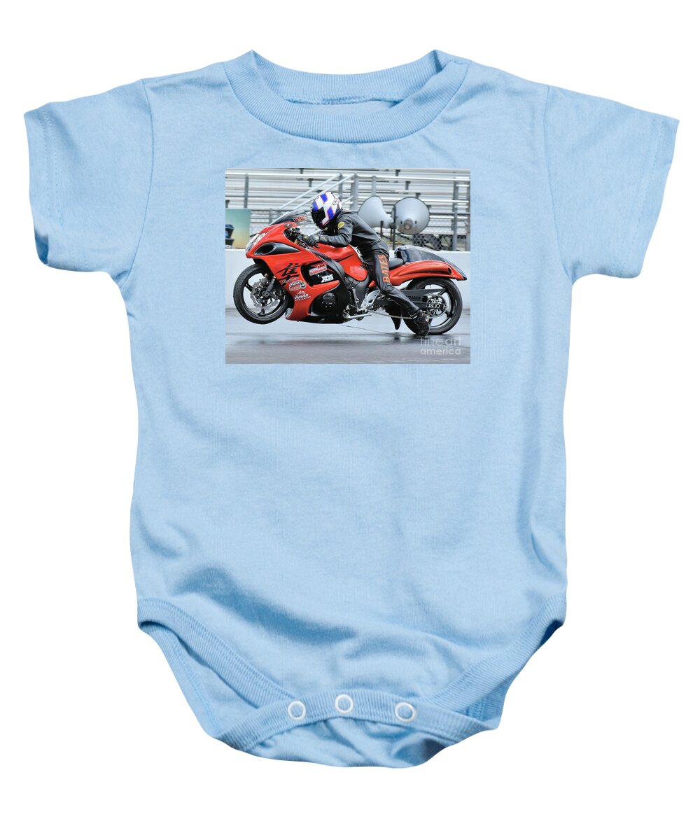 Motorcycle Baby Onesie featuring the photograph CJ Fair 3 by Jack Norton