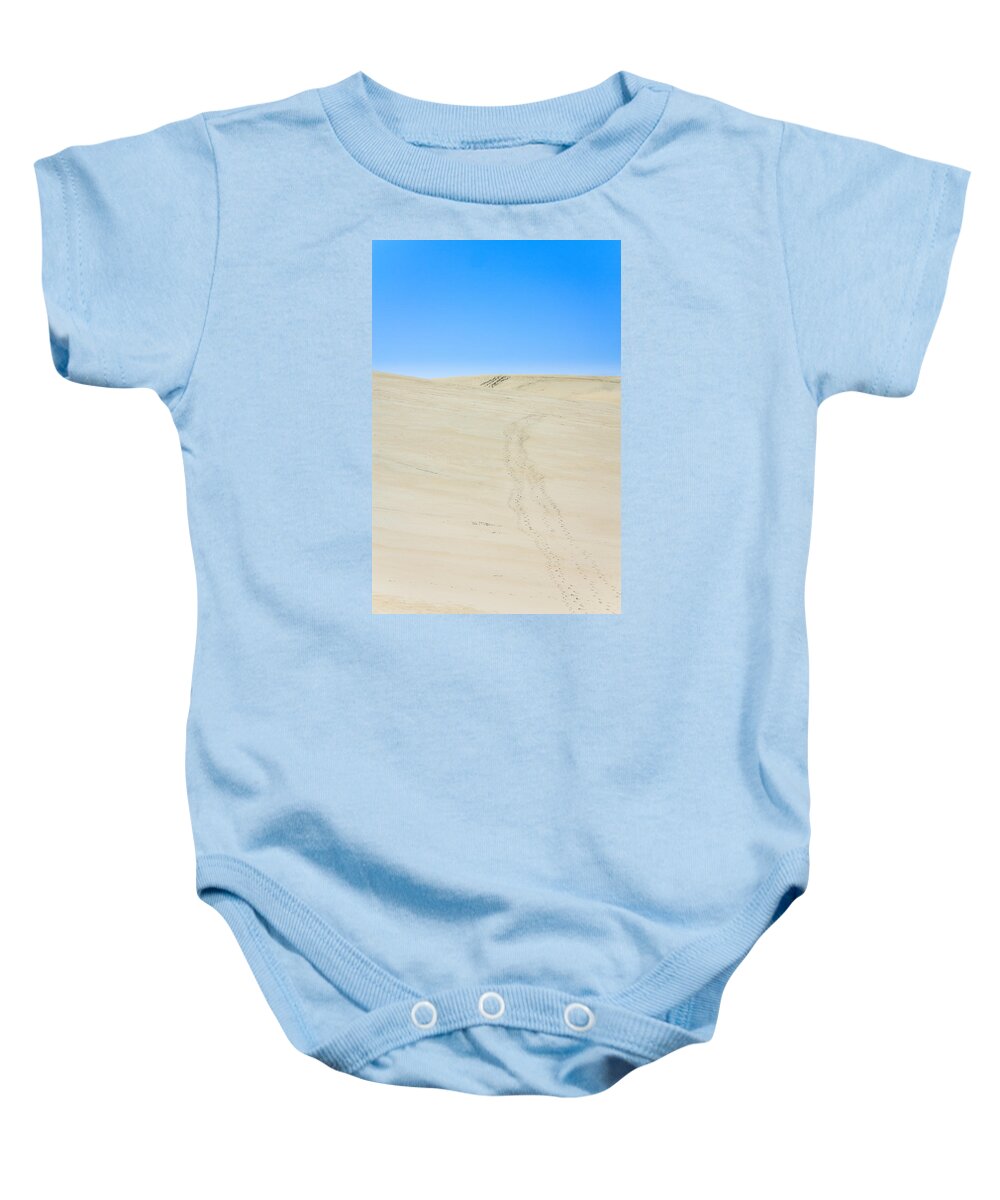 Dune Baby Onesie featuring the photograph Climb the Dune by Joni Eskridge