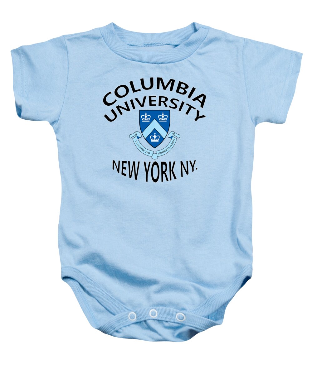 Columbia University Baby Onesie featuring the digital art Columbia University New York by Movie Poster Prints